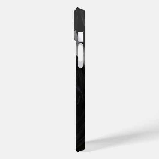 Schwarz-weißes modernes Theme Case-Mate iPhone Hülle (Rückseite / Links)