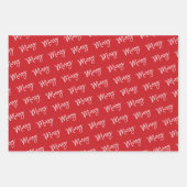 Schwarz-weißes, modernes Urlaubsgeschenk minimal Geschenkpapier Set (Vorderseite 3)