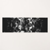 Schwarz-weißes Monogramm für die Triangle Geometri Yogamatte (Vorderseite (Horizontal))