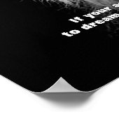 Schwarz-weißes Motivierend Leadership Lion Poster (Ecke)