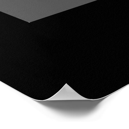 Schwarz-weißes Motivierend Leadership Tiger Poster (Ecke)