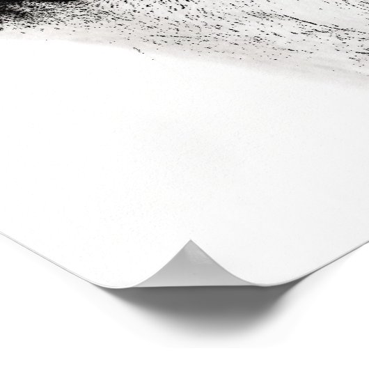 Schwarz-weißes Motivierend Leadership Wolf Poster (Ecke)