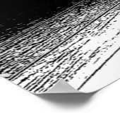 Schwarz-weißes Motivierend Zitat Basketball-Poster Poster (Ecke)