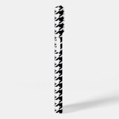 Schwarz-weißes Muster des rosa Hahnentrittmusters  Case-Mate iPhone Hülle (Rückseite / Rechts)