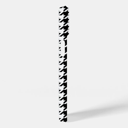 Schwarz-weißes Muster des rosa Hahnentrittmusters Case-Mate iPhone Hülle (Rückseite / Rechts)