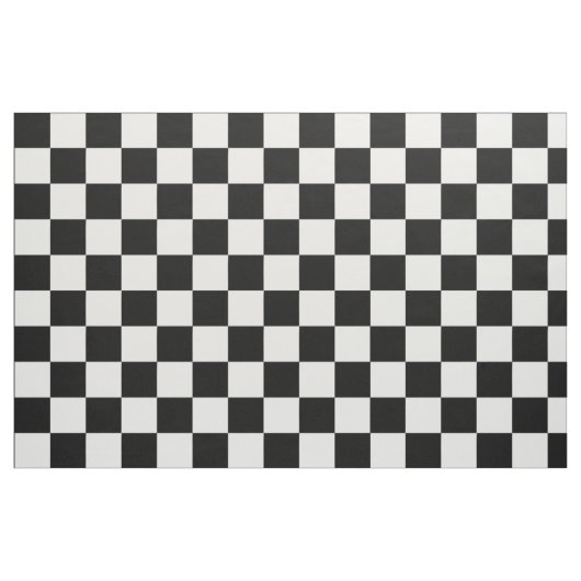 Schwarz-weißes Muster eines überprüften Blocks Stoff (Fat Quarter (45,7 x 55,9 cm))