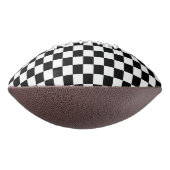 Schwarz-weißes Muster für die klassische Prüfplati Football (Gedreht 90)