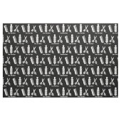 Schwarz-weißes Muster für moderne Haarstempel Stoff (Fat Quarter (45,7 x 55,9 cm))