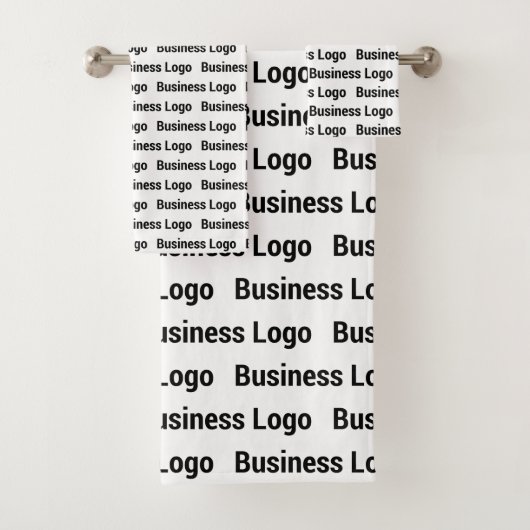 Schwarz-weißes Muster für Werbegeschenke für Unter Badhandtuch Set (Insitu)