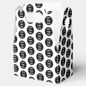 Schwarz-weißes Muster für Werbegeschenke für Unter Geschenkschachtel (Geöffnet)