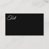 Schwarz-weißes Muster h der nahtlosen Visitenkarte (Rückseite)