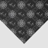 Schwarz-weißes Muster-Logo für kundenspezifische G Seidenpapier (Ausschnitt)