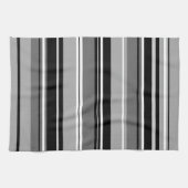 Schwarz-weißes Muster (V) mit gemischtem Streifen Geschirrtuch (Horizontal)