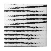 Schwarz-weißes Musterdesign Fliese (Vorderseite)