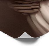 Schwarz-weißes Mutter- und Tochterportrait | Art d Poster (Ecke)