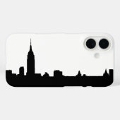 Schwarz-weißes New York Case-Mate iPhone Hülle (Rückseite (Horizontal))