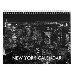 Schwarz-weißes New York City 2020 Kalender