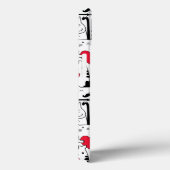 Schwarz-weißes Niedliches Katzen Rotes Herz Case-Mate iPhone Hülle (Rückseite / Rechts)