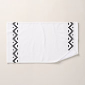 Schwarz-weißes norwegisches Bath-Set Badhandtuch Set (Handtuch)