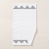Schwarz-weißes norwegisches Bath-Set Badhandtuch Set (Handtuch)