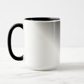 Schwarz-weißes Ombre Tasse (Links)