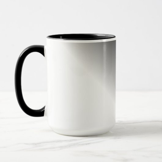 Schwarz-weißes Ombre Tasse (Links)