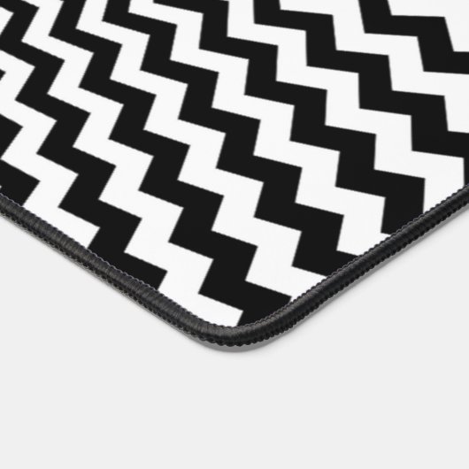 Schwarz-weißes optisches Illusionsdesign Schreibtischunterlage (Ecke)