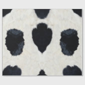 Schwarz-weißes Papier für das Abpacken von Rindern Geschenkpapier (Flach)