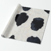 Schwarz-weißes Papier für das Abpacken von Rindern Geschenkpapier (Ungerollt)