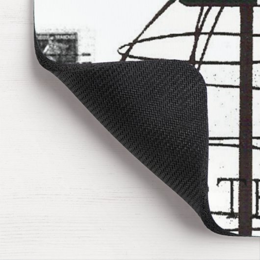 Schwarz-weißes Paris-Mode-Mannequin Mousepad (Ecke)