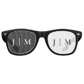 Schwarz-weißes Party Formale Monogram Classic Hoch Partybrille (Vorderseite)