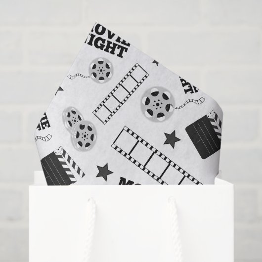 Schwarz-weißes Party Seidenpapier (Geschenktüte)