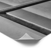 Schwarz-weißes Pferd - Tierfotografie Poster (Ecke)