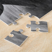 Schwarz-weißes Pferd - Tierfotografie Puzzle (Seite)