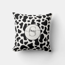 Schwarz-weißes Pflaster Kissen