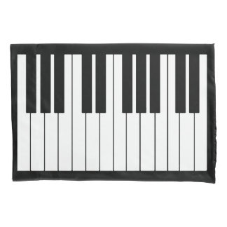 SCHWARZ/WEIßES PIANO Einzel-Kissenbezug, Standardg Kissenbezug