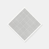 Schwarz-weißes Polka Dot Muster Serviette (Ecke)