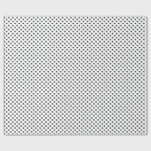 Schwarz-weißes Polka Dot Packpapier (Flach)