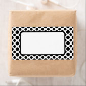 Schwarz-weißes Polka-Dots-Muster (Insitu)