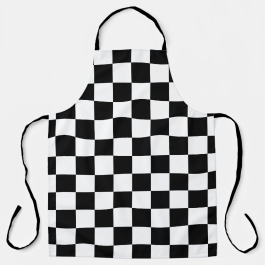 Schwarz-weißes Prüfmuster Schürze (Vorderseite)