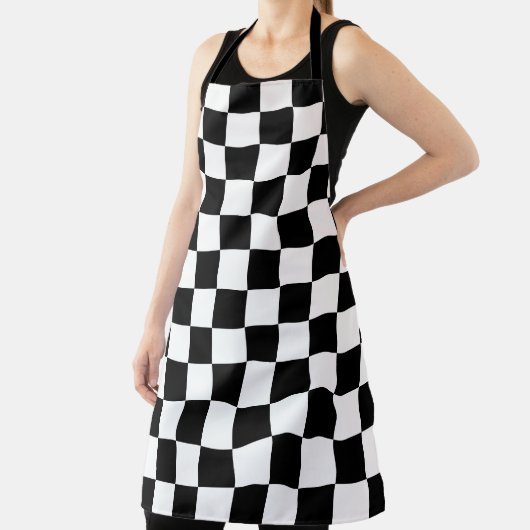 Schwarz-weißes Prüfmuster Schürze (InSitu)