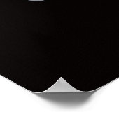 Schwarz-weißes Puzzleposter mit Bruch Poster (Ecke)