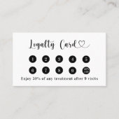 Schwarz-weißes QL-Logo Treuekarte (Vorderseite)