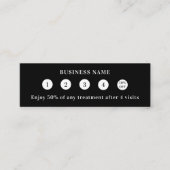 Schwarz-weißes QS-Geschäftslogo Treuekarte (Vorderseite)