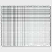 Schwarz-weißes Rastermuster Geschenkpapier (Flach)