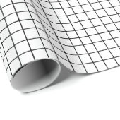 Schwarz-weißes Rastermuster Geschenkpapier (Rolleneckpunkt)