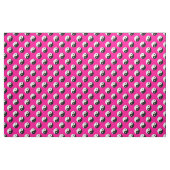 Schwarz-weißes rosa Yang Stoff (Yard (91,4 cm))