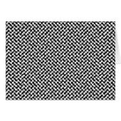 Schwarz-weißes Schachbrett (Vorderseite (Horizontal))