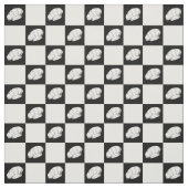 Schwarz-weißes Schachbrett Muster Koch Uniform Stoff (Muster)