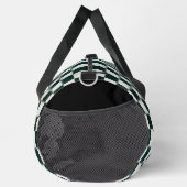 Schwarz-weißes Schachbrett Personalisierter Duffle Duffle Bag (Rechts)